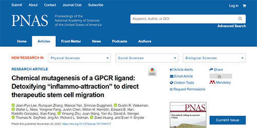 天下首创：：药物将干细胞指导至受损部位，，，提高其愈合能力！！