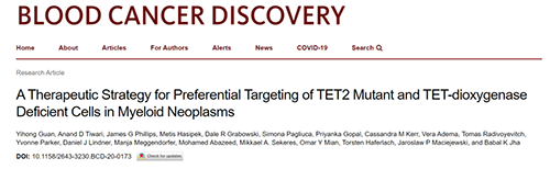 研究者形貌了一种新型靶向抗癌药物，这种药物可能会有用地治疗某些常见的白血病！。